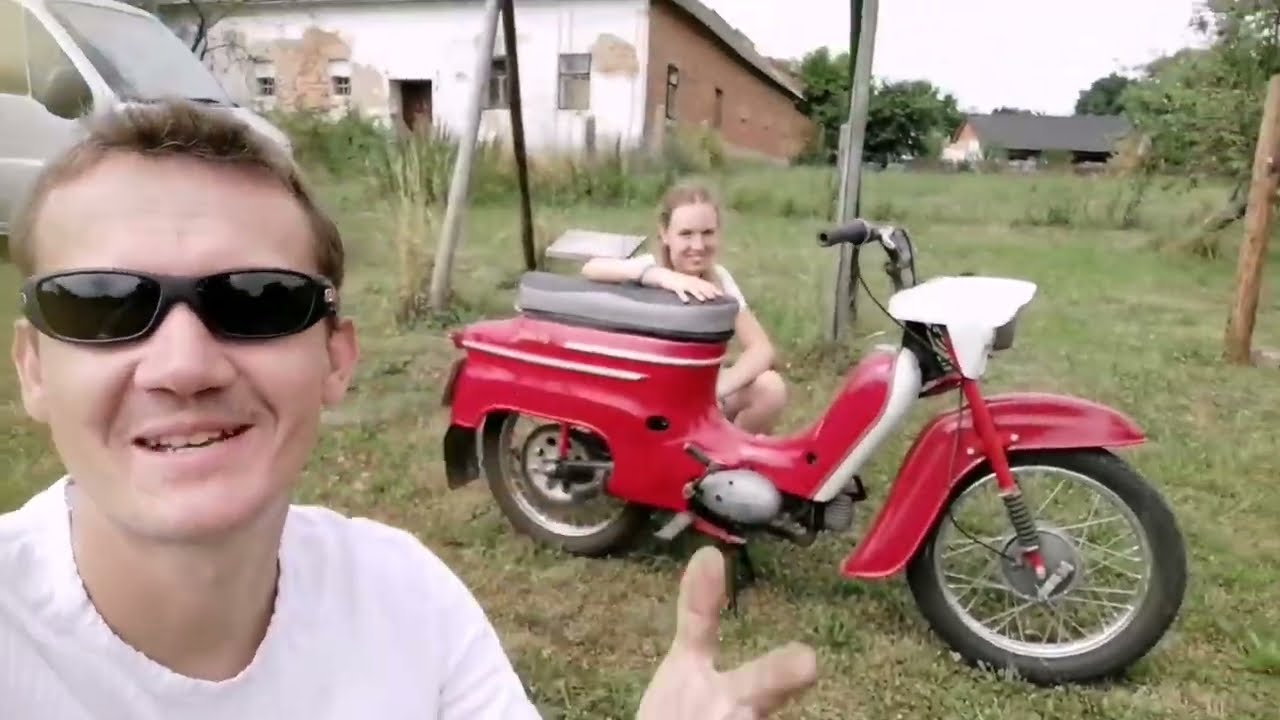 Poprvé na fichtlu, učím holky řídit pionýra/ jawa 50