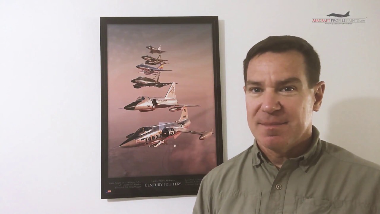 Century Series Fighters - Aluminum Print by AircraftProfilePrints.com