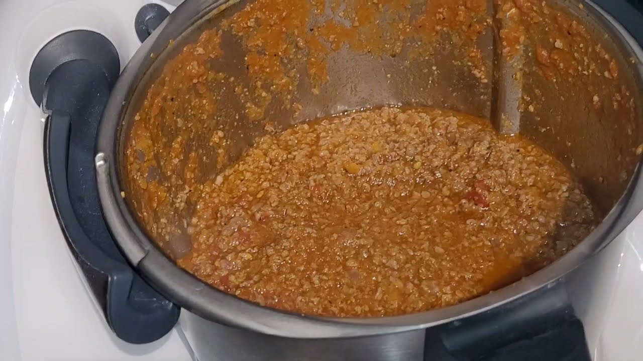 صلصة الكفتة (sauce bolognaise)فالترموميكس.