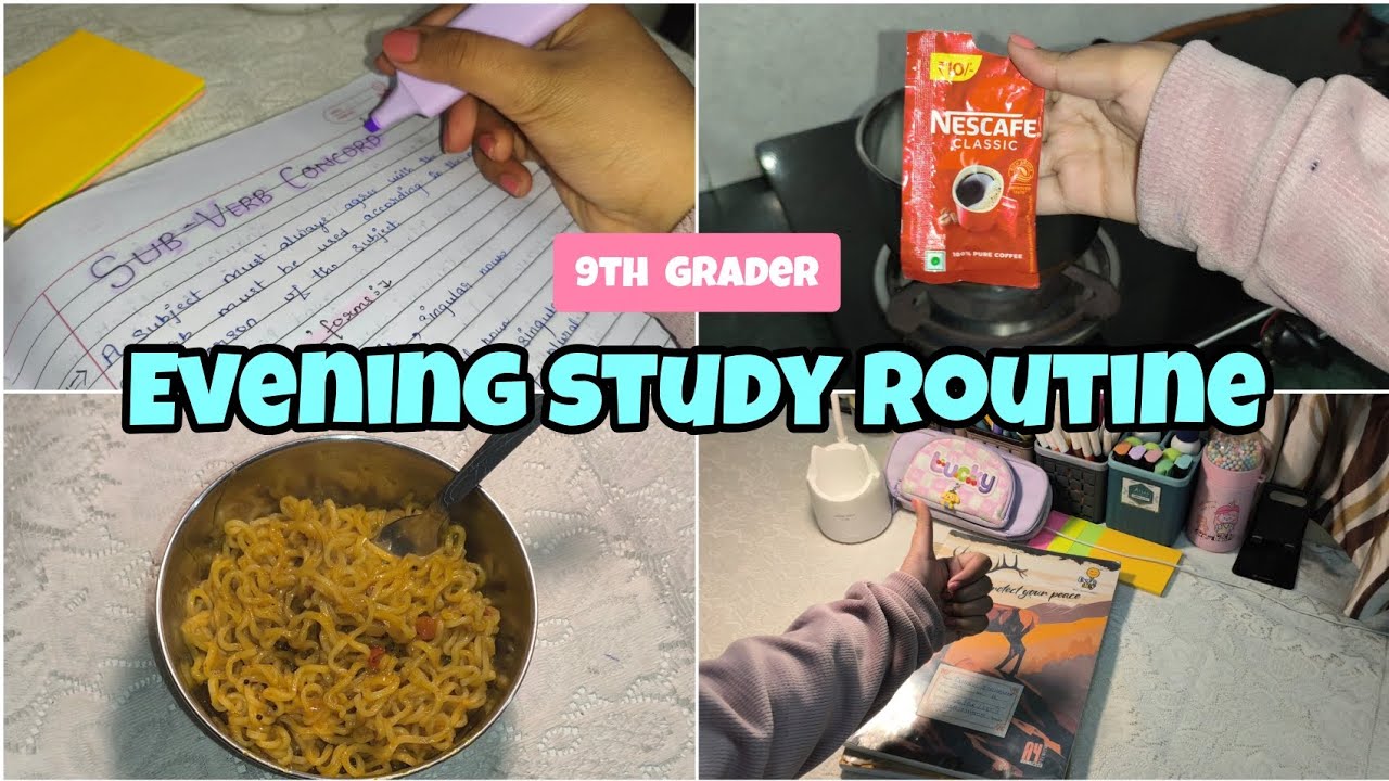 🌷*Evening study routine*📚💁🏻‍♀️After school routine 🌟As a 9th grader