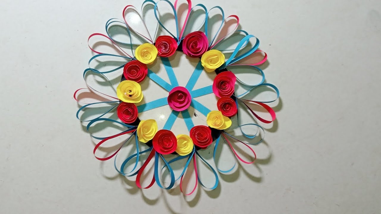 “Paper Se Kamal Ka Wall Decor 😱 | Easy & Cheap Home Decoration”