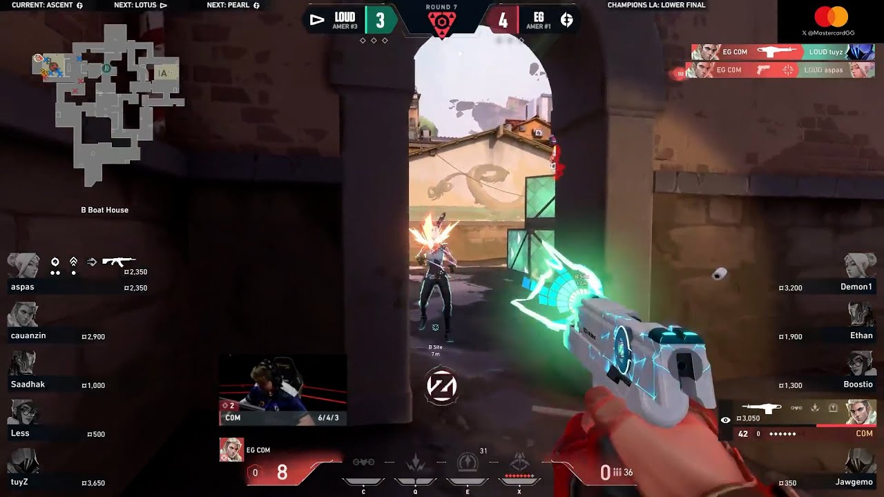 EG C0M with a 1V2 CLUTCH vs LOUD | VALORANT Champions 2023