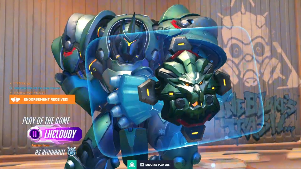 LhCloudy доминирует в роли Райнхардта &mdash; POTG! [Overwatch 2, 19 сезон, топ-500]
