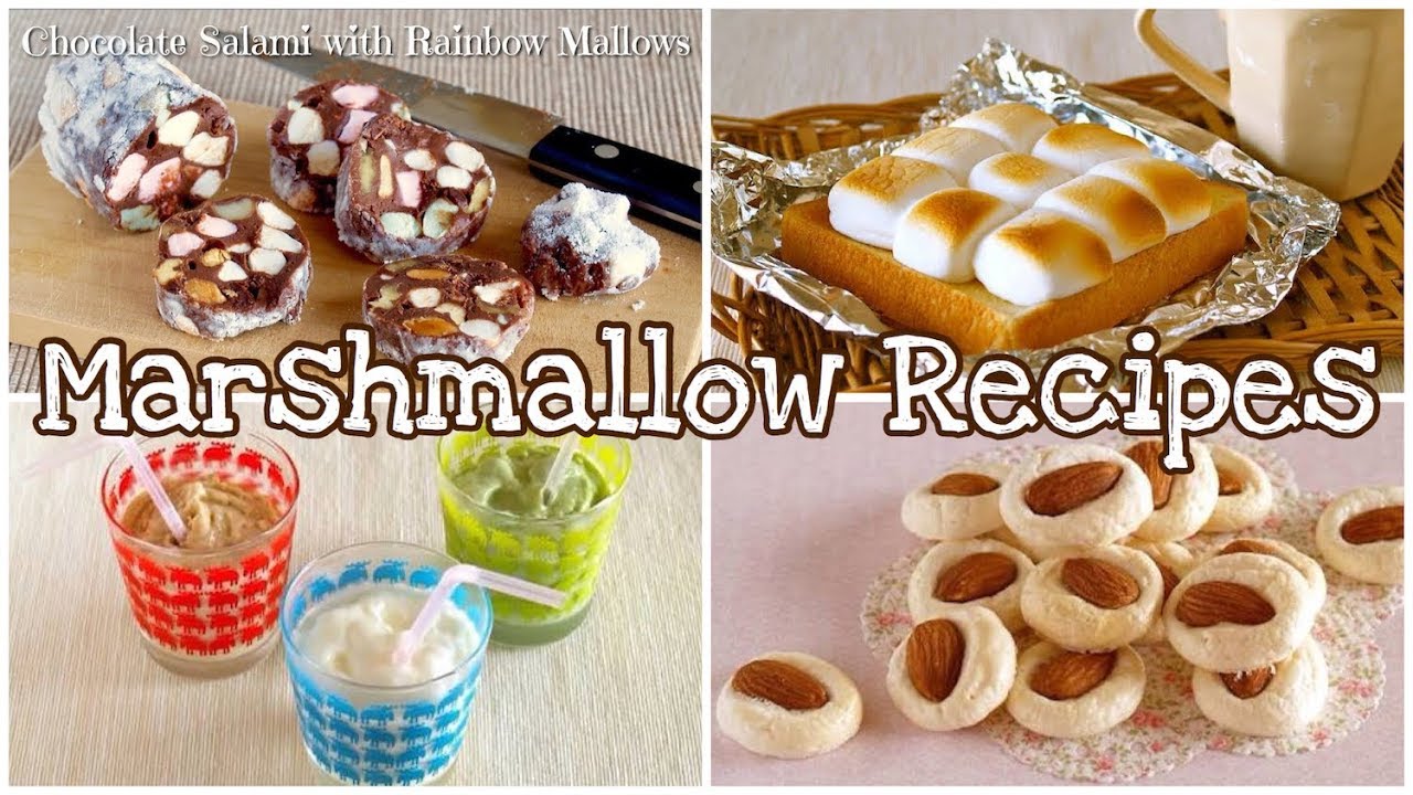 7 SURPRISING Marshmallow Recipes | OCHIKERON | Create Eat Happy :)