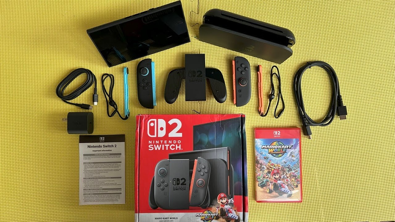 Unboxing of Nintendo Switch 2 + Mario Kart World Bundle