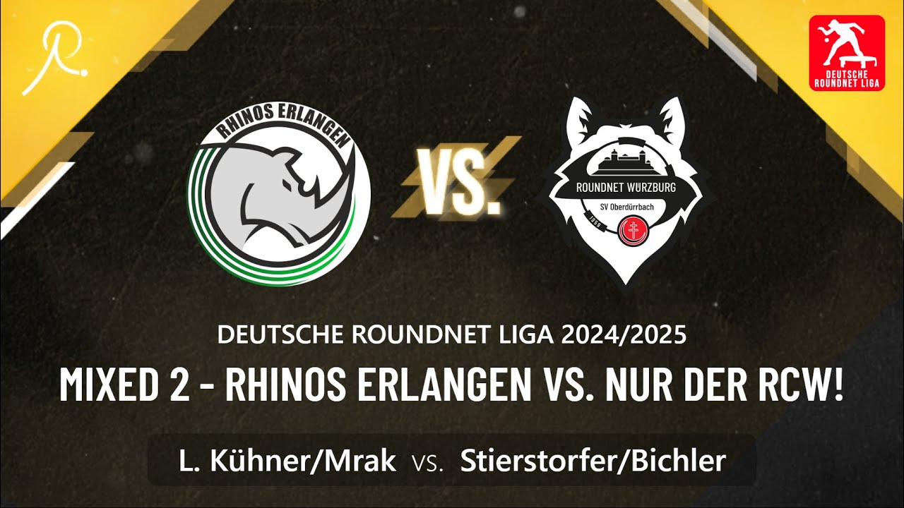 1. Bundesliga | MIXED Erlangen vs. Würzburg | Kühner/Mrak vs. Stierstorfer/Bichler