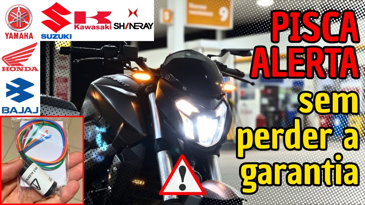 Como instalar PISCA ALERTA na Dominar 400 sem cortar fio - Bajaj, Honda, Yamaha, Suzuki etc.