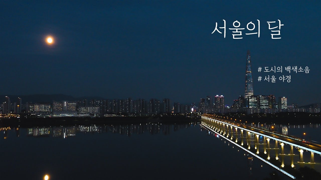 🌙서울 한강 야경ㅣ도심의 백색소음 Seoul night view ASMR