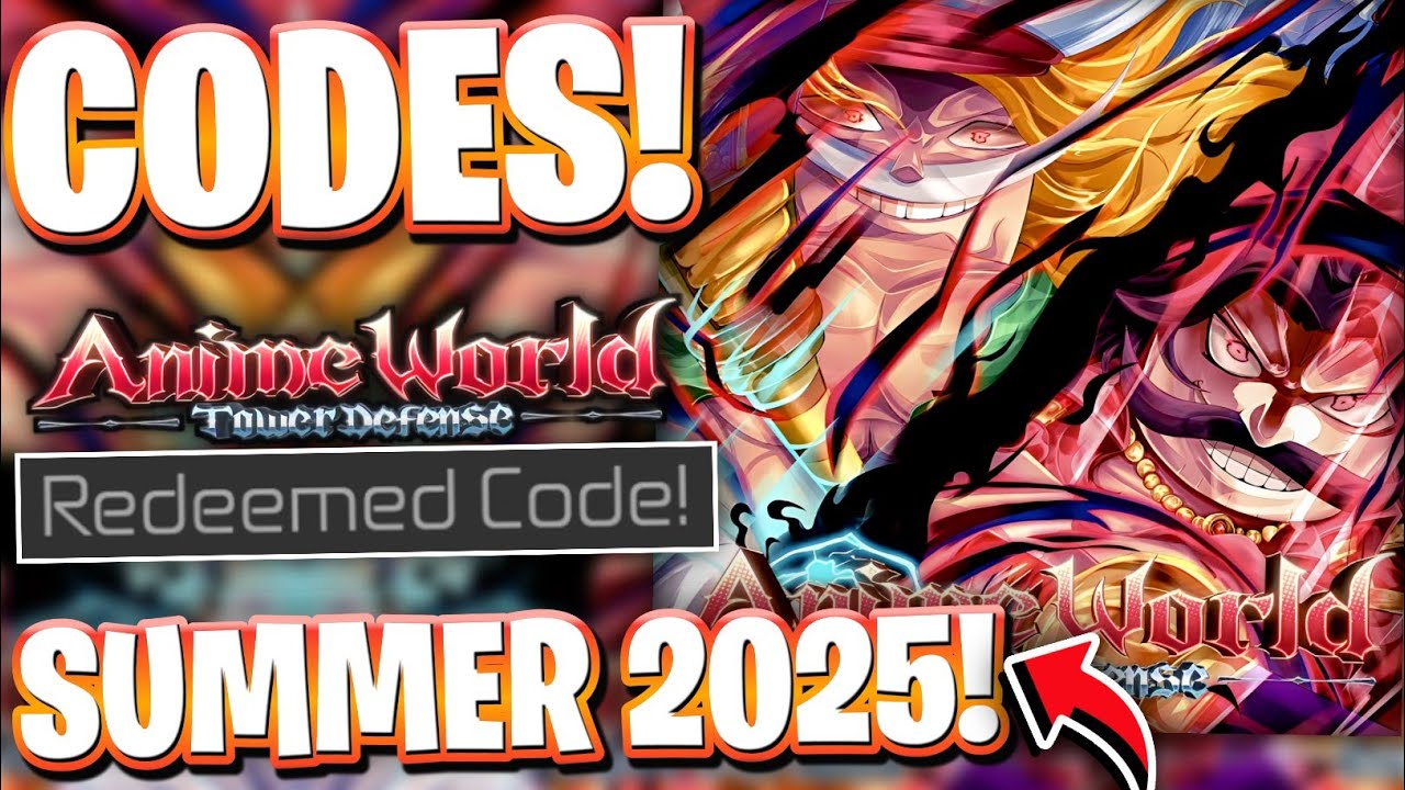 ЛЕТО 2025! ВСЕ ПОСЛЕДНИЕ КОДЫ ЛЕТНЕГО ОБНОВЛЕНИЯ ДЛЯ AWTD | КОДЫ ROBLOX ANIME WORLD TOWER DEFENSE
