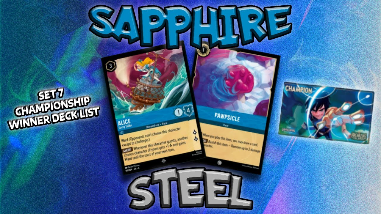 1st Place Set 7 Store Championship Case Tournament Deck Profile - Sapphire Steel 