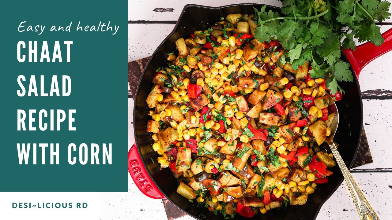 EASY AND HEALTHY Chaat Salad Recipe With Corn | Indian Street Food