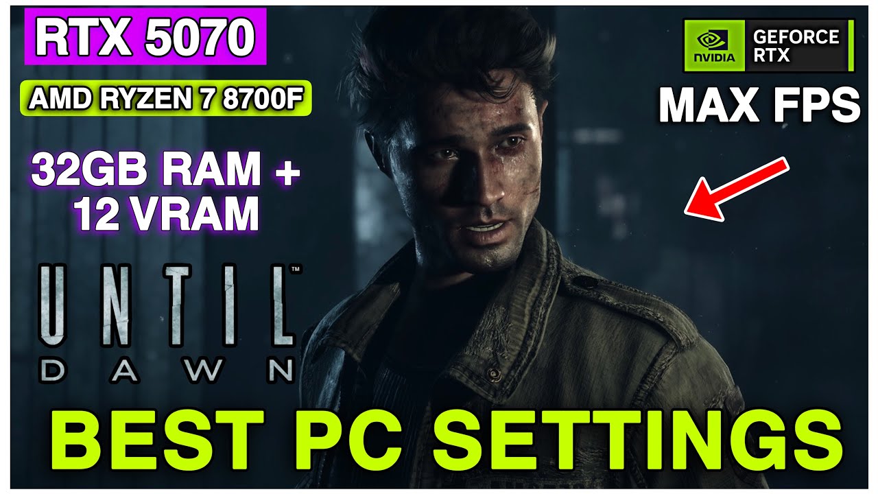 RTX 5070 | Ryzen 7 8700F | Until Dawn Benchmark &ndash; All Settings Tested!