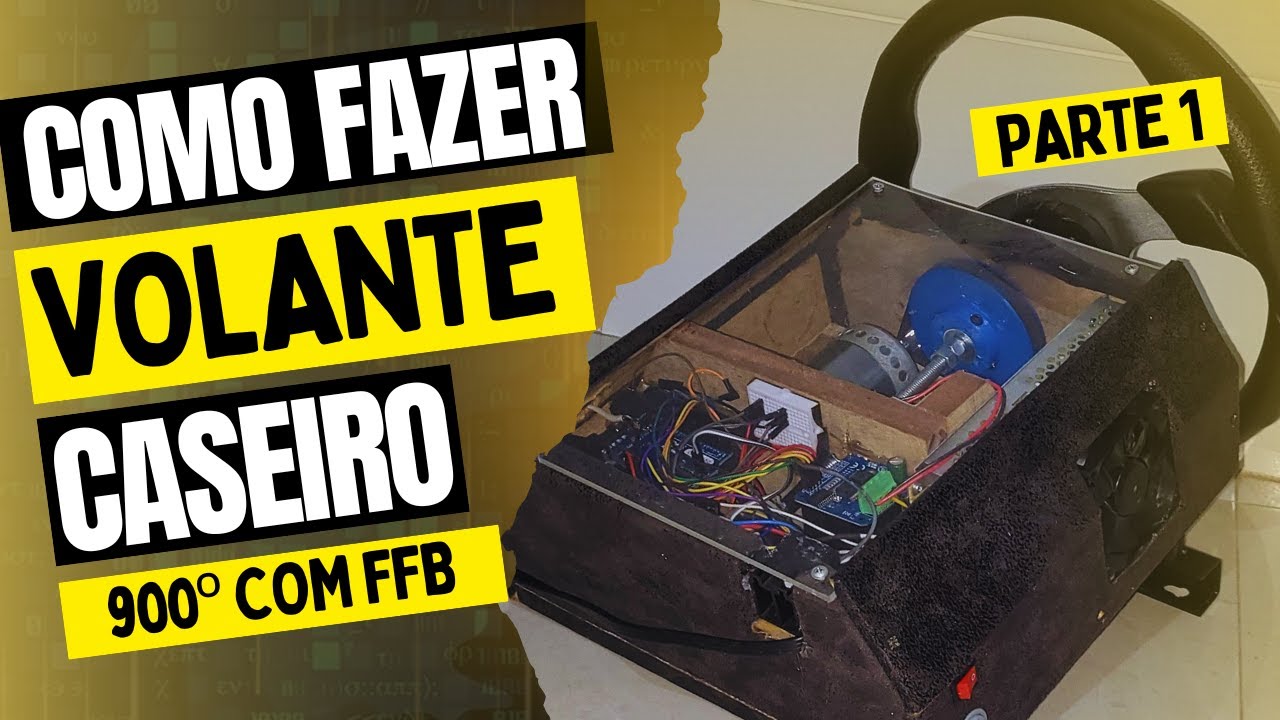 Construa seu próprio VOLANTE CASEIRO para jogos