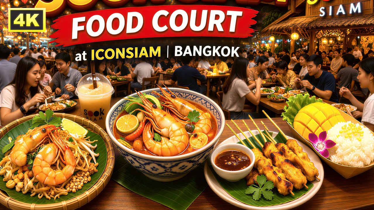 SookSiam indoor floating market at ICONSIAM, a unique & immersive street food experience