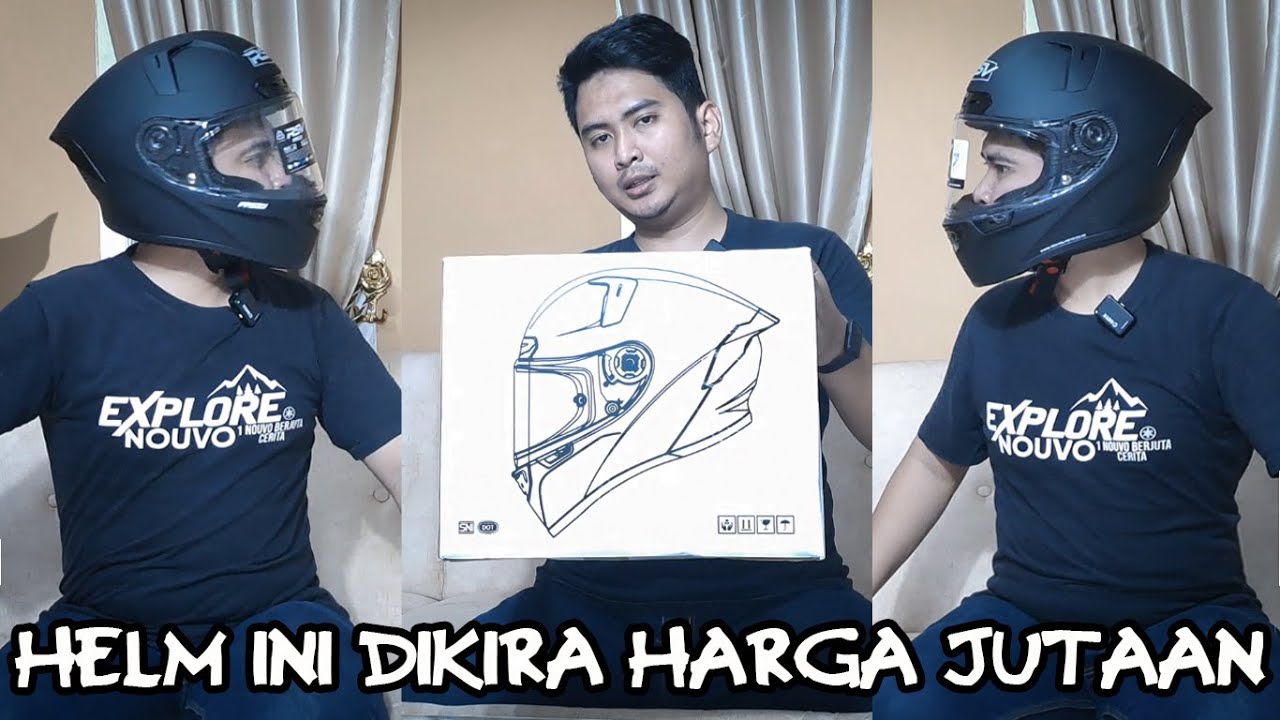 UNBOXING REVIEW HELM RSV FFS21 HITAM DOFF *323