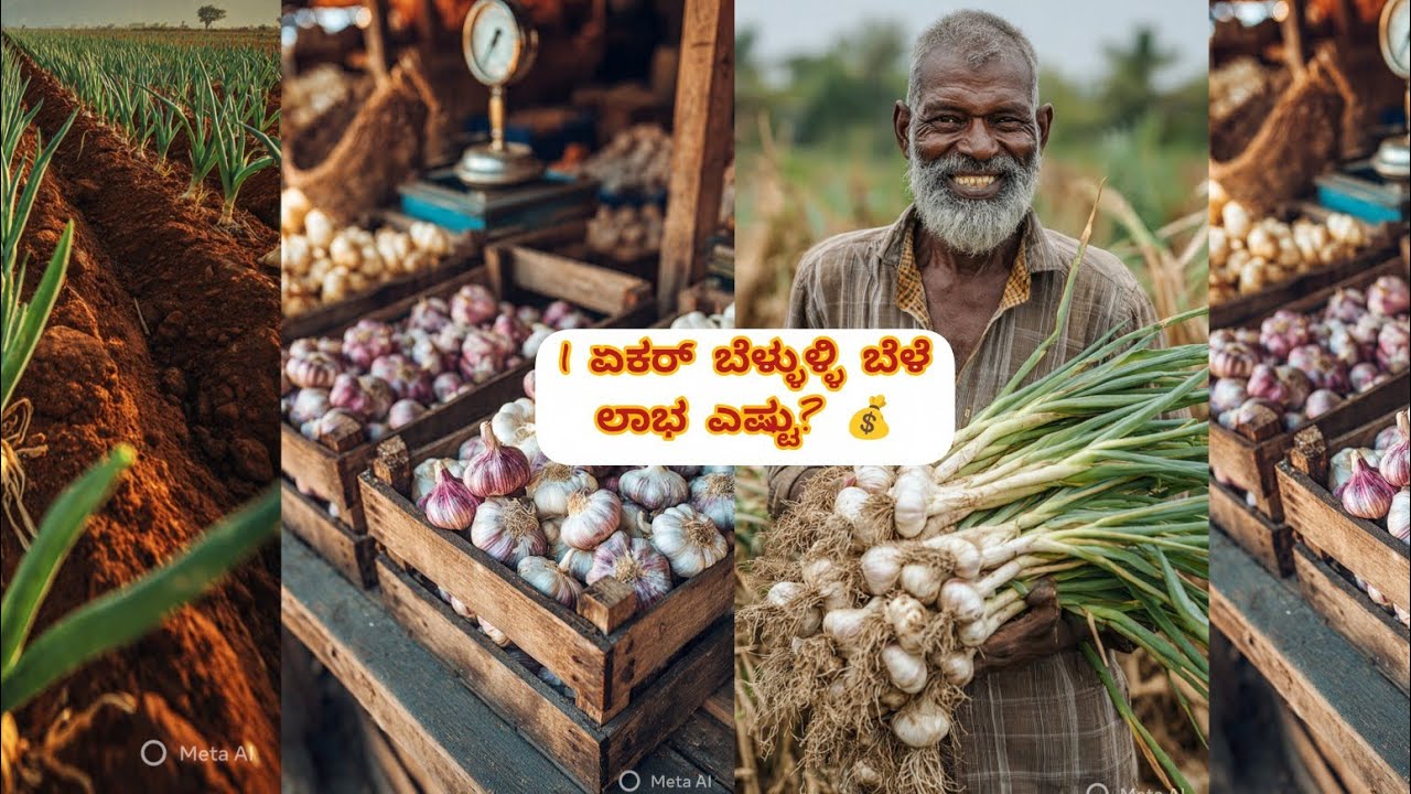 1 ಎಕರೆ ಬೆಳ್ಳುಳ್ಳಿ ಬೆಳೆ ಲಾಭ ಎಷ್ಟು? | ಸಂಪೂರ್ಣ ವೆಚ್ಚ ಮತ್ತು ನಿಜವಾದ ಆದಾಯ ಲೆಕ್ಕ