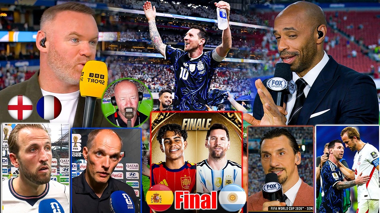 MESSI SENDS ARGENTINA TO THE WORLD CUP FINAL! 🔥Argentina vs England 2-1 Thierry Henry Goes Crazy!