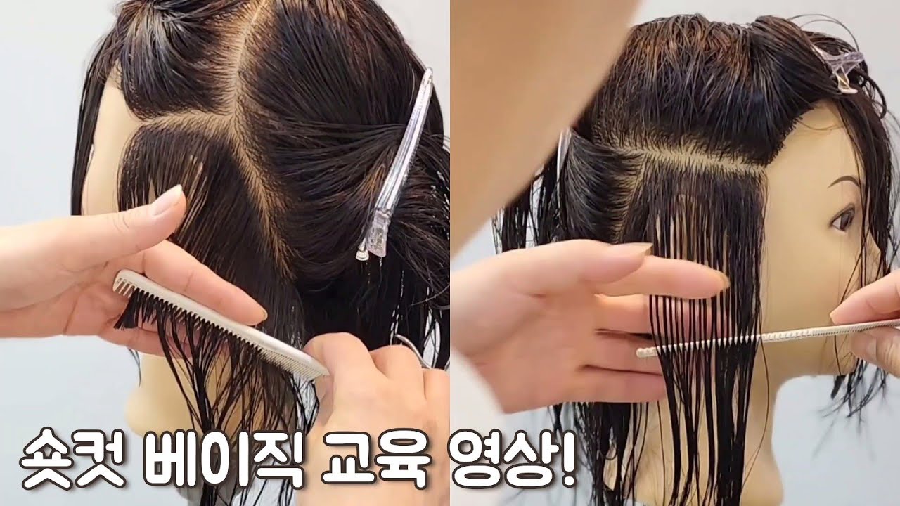 모든 숏컷 스타일에 응용 가능한 숏컷 베이직 교육영상!