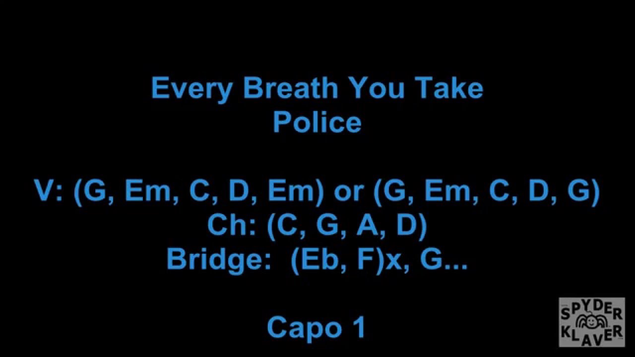 Every Breath You Take - The Police - Lyrics - Chords