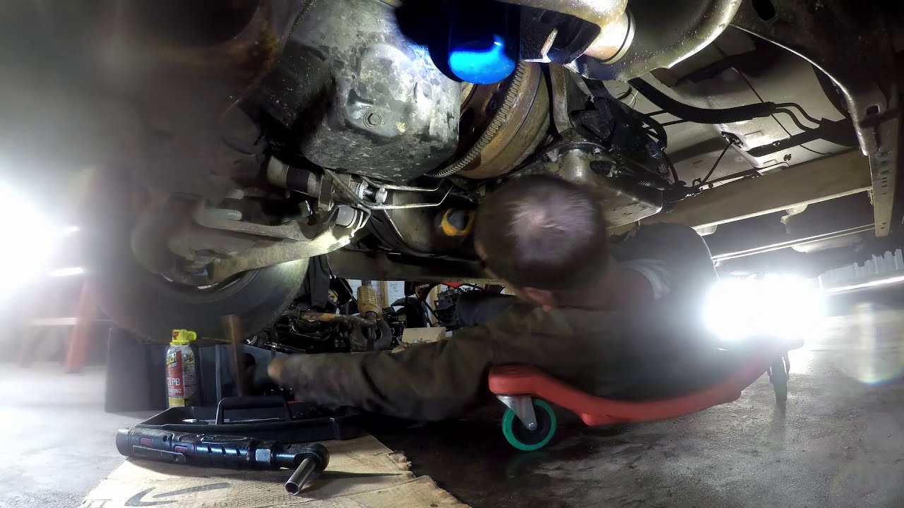 Dropping transmission to replace rear freeze plugs ,rear main seal & trans pump seal.
