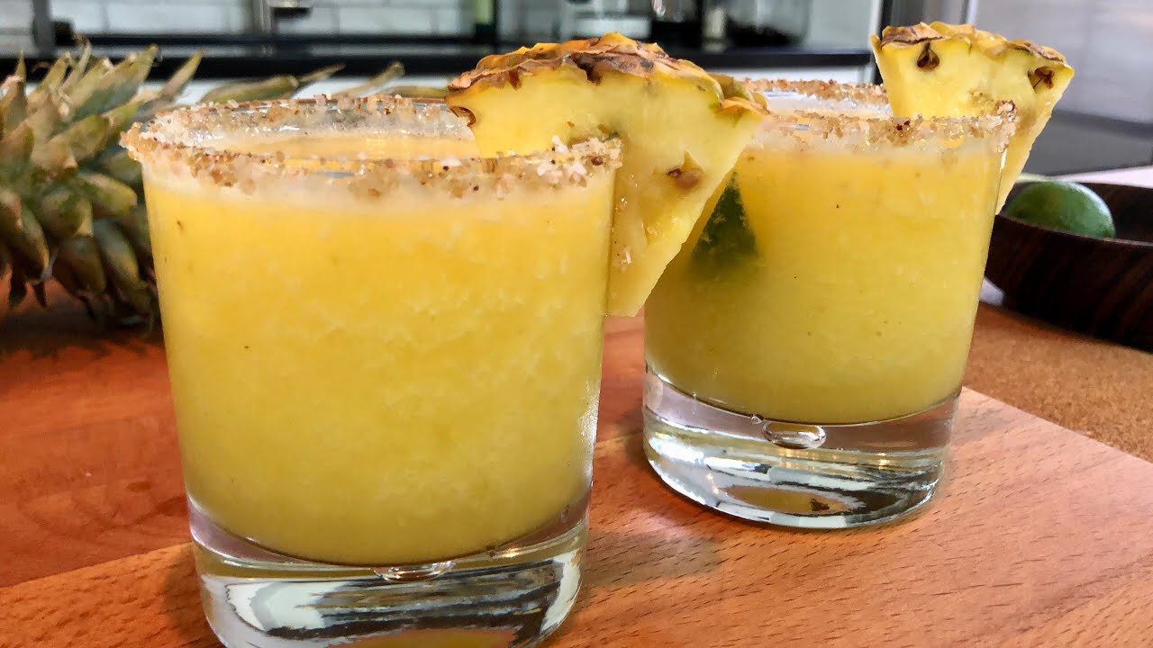 Frozen Pineapple Margaritas | Doug Cooking