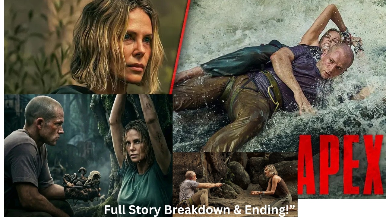 Apex (2026) Full Story Breakdown. Netflix survival starring Charlize Theron and Taron Egerton.