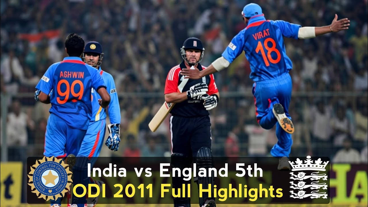 🔥India's Historic 5-0 Win! | India vs England 5th ODI 2011 at Kolkata Full Highlights