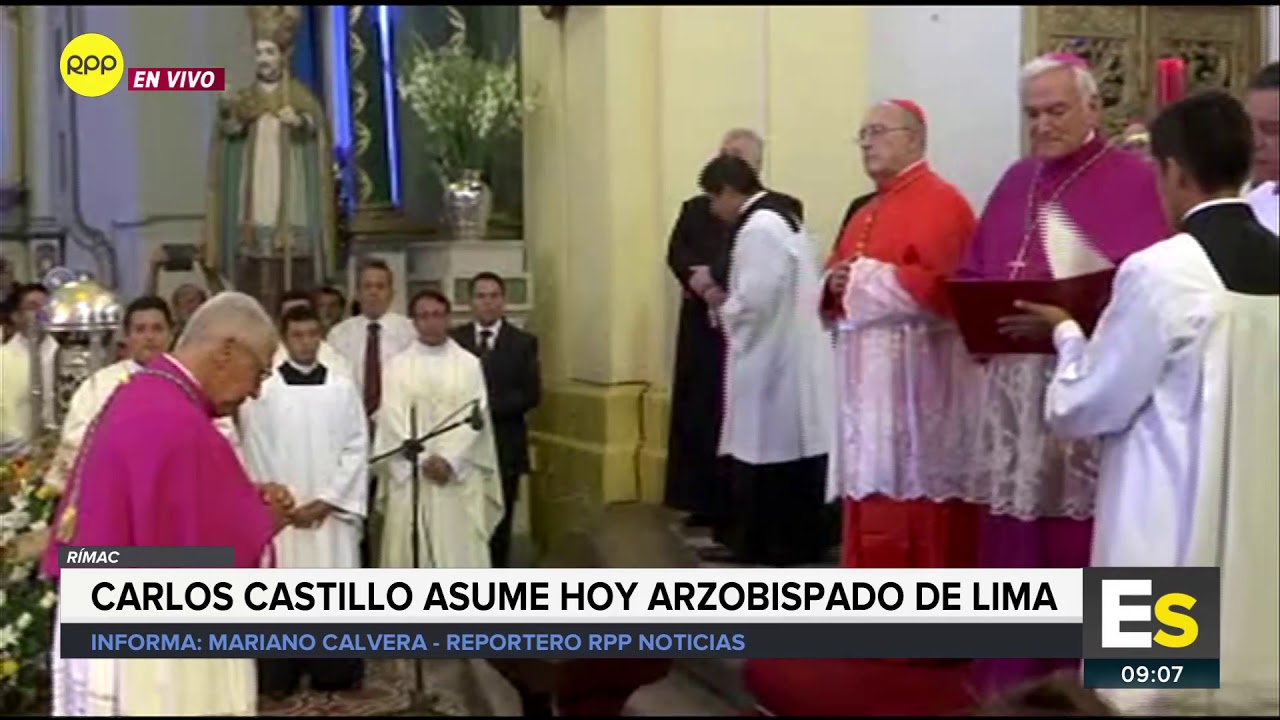 Carlos Castillo Mattasoglio tomó posesión del cargo de arzobispo de Lima