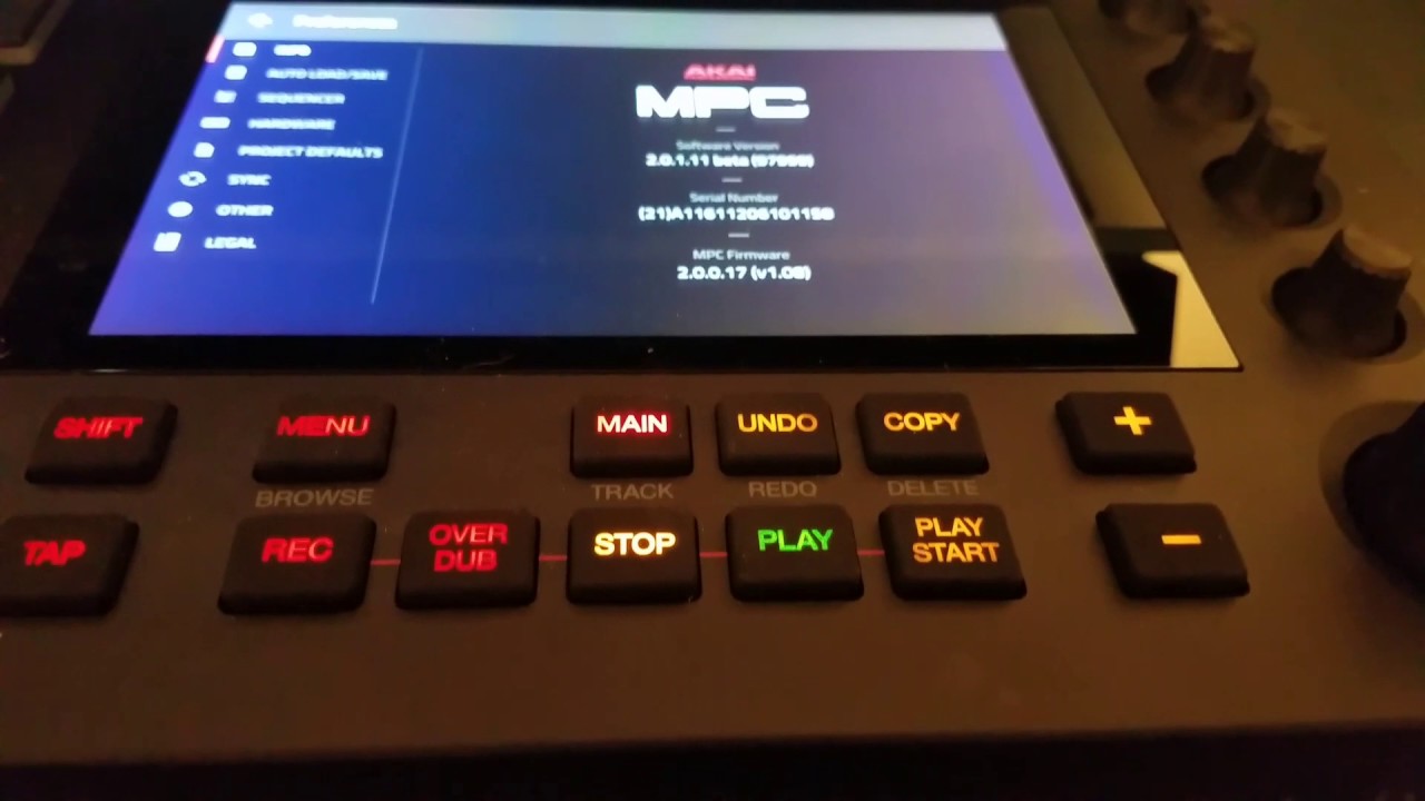 MPC Live transport set up with Abelton Push 2