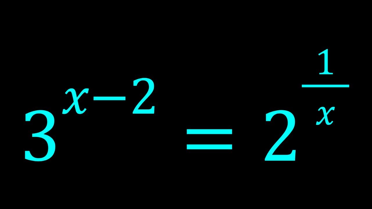 How To Solve A Homemade Exponential Equation