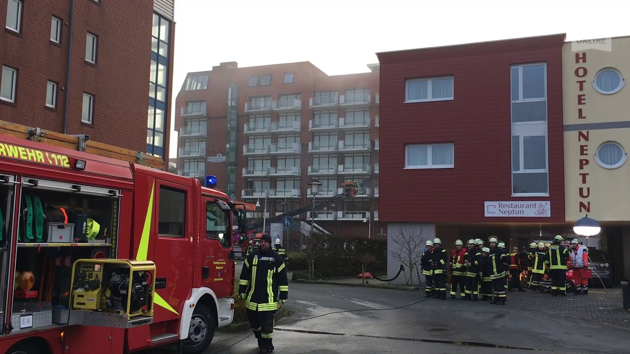 Alarmübung mit Hotelbrand in Schillig