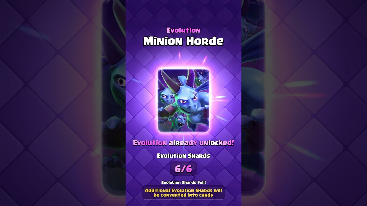 Руководство по эволюции миньонов в режиме Орды #clashroyale #shorts