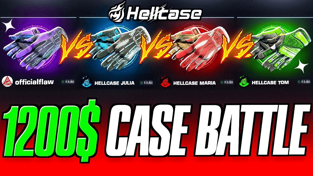 1200$ CASE BATTLE, GLOVES CASES ONLY! - HELLCASE - EPISODE 435