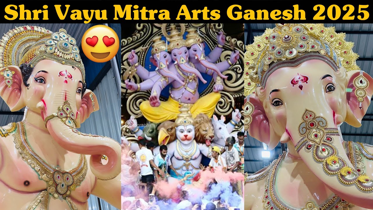 Shri Vayu Mitra Arts Ganesh Making 2025 Ep3 | 6 to 25 Feet Special Mumbai Ganpati | Ghatkesar Hyd