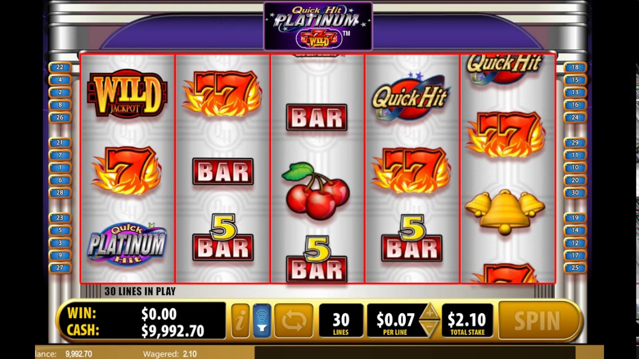 Как играть в игровой автомат Quick Hit Platinum. Обучающее видео.