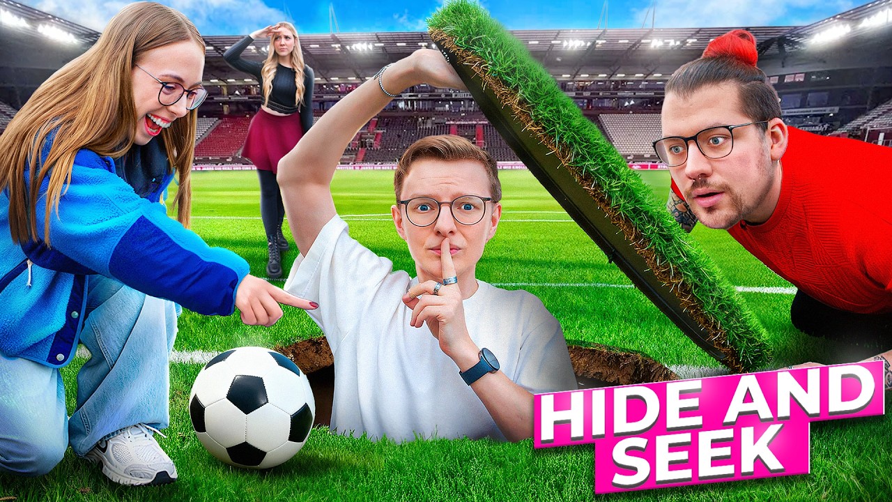 XXL HIDE and  SEEK im STADION! 🔎🤯