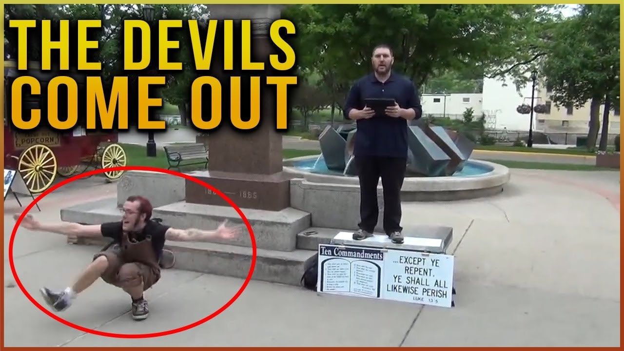 THE DEVILS COME OUT WHEN YOU PREACH IN THE OPEN AIR