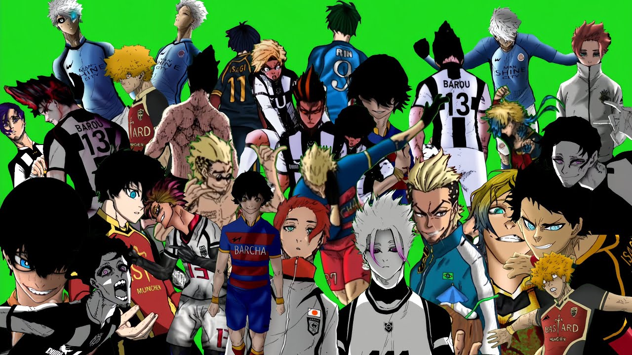  BLUE LOCK MANGA GREEN SCREEN ANIMATION |TOTAL (30+)  