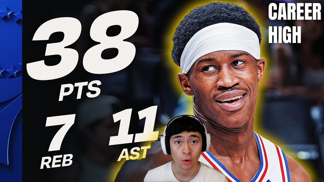 ROOKIE WENT CRAZY 🤯 VJ Edgecombe 38 PTS, 11 AST DOMINANCE 🔥