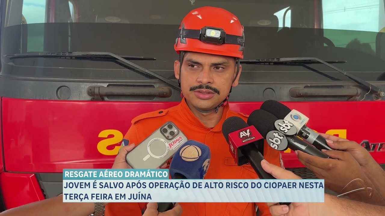 JOVEM É SALVO APÓS OPERAÇÃO DE ALTO RISCO DO CIOPAER NESTA TERÇA FEIRA EM JUÍNA