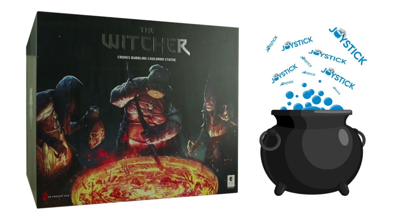 The Witcher 3: Wild Hunt Crones Bubbling Cauldron Statue Unboxing