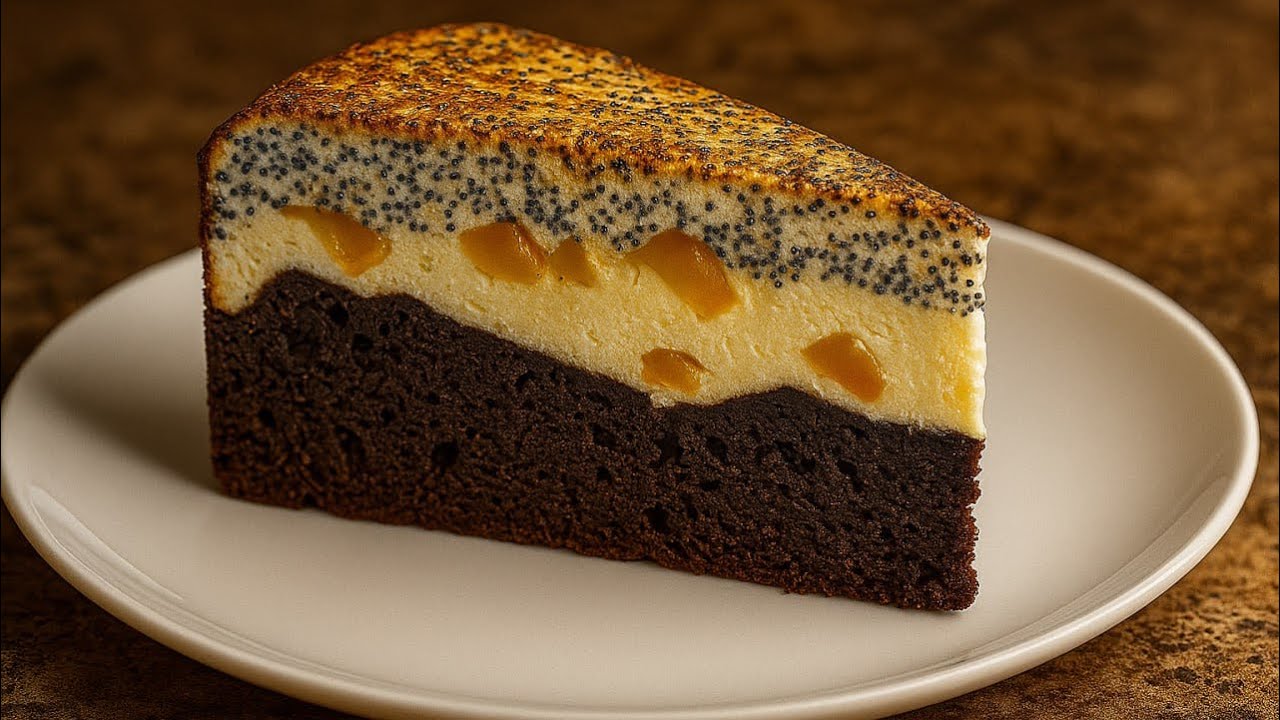 The Most Delicious Chocolate Poppy Seed Cheesecake! So Moist & Creamy