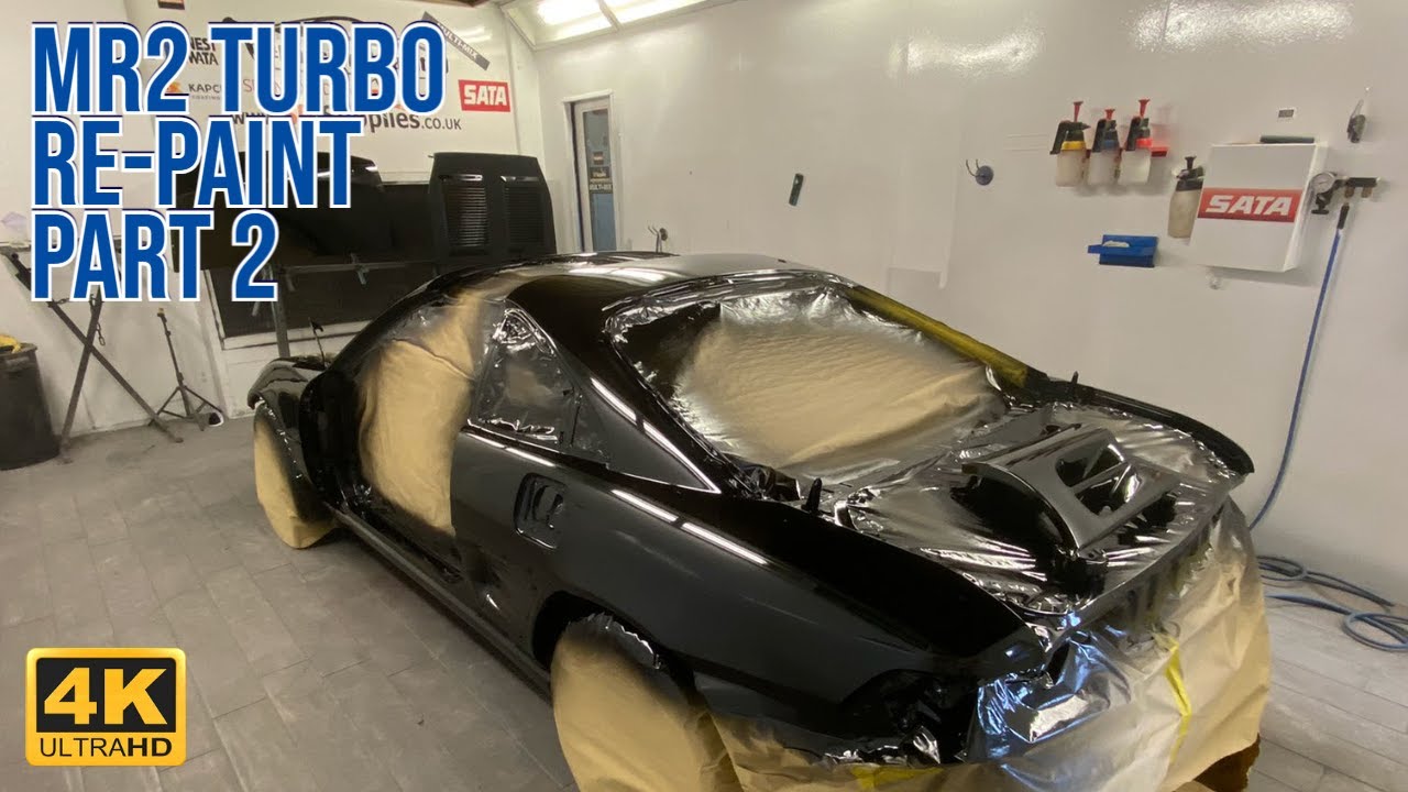 Пошаговая инструкция по перекраске MR2, часть 2 — этап нанесения базового и прозрачного покрытия ...
