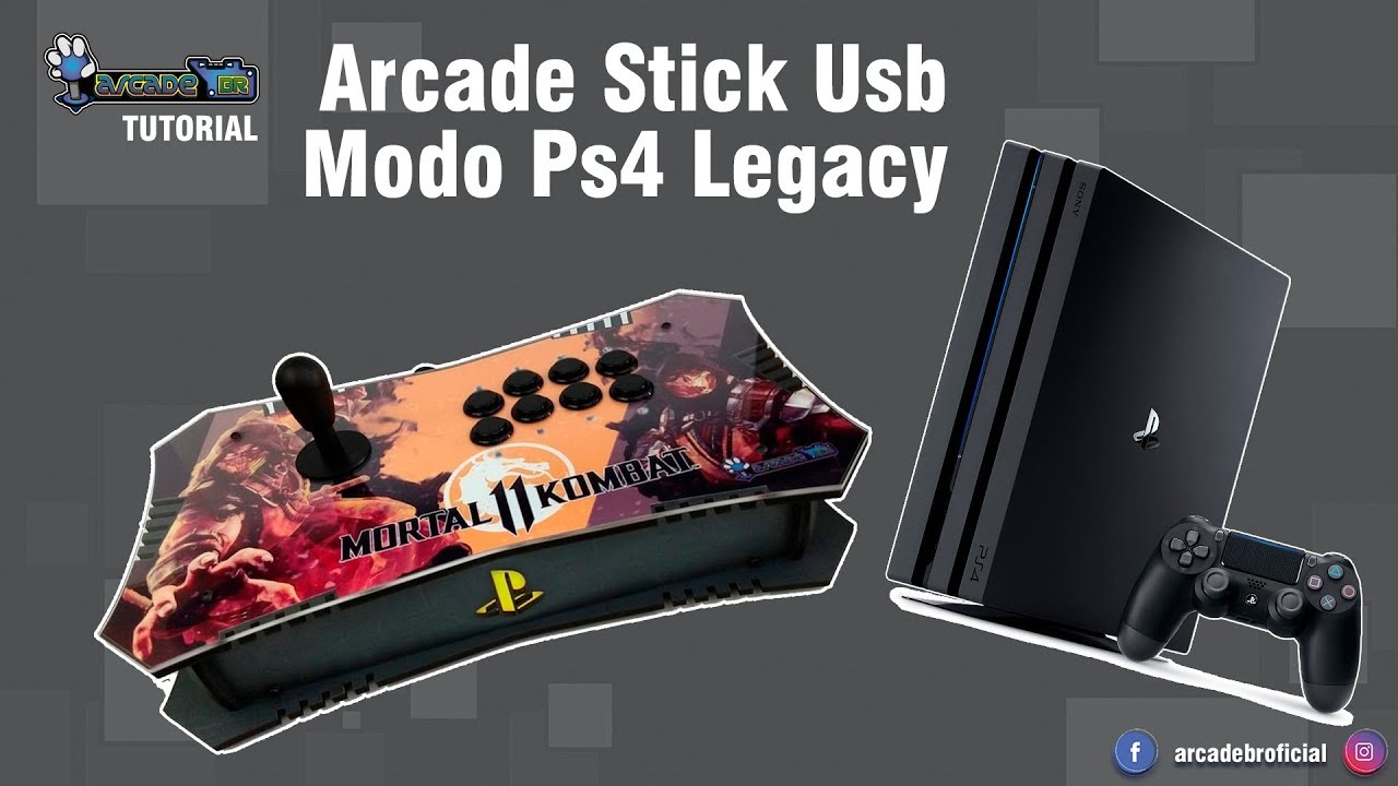 Tutorial - Controle Arcade USB PS4 Modo Legacy