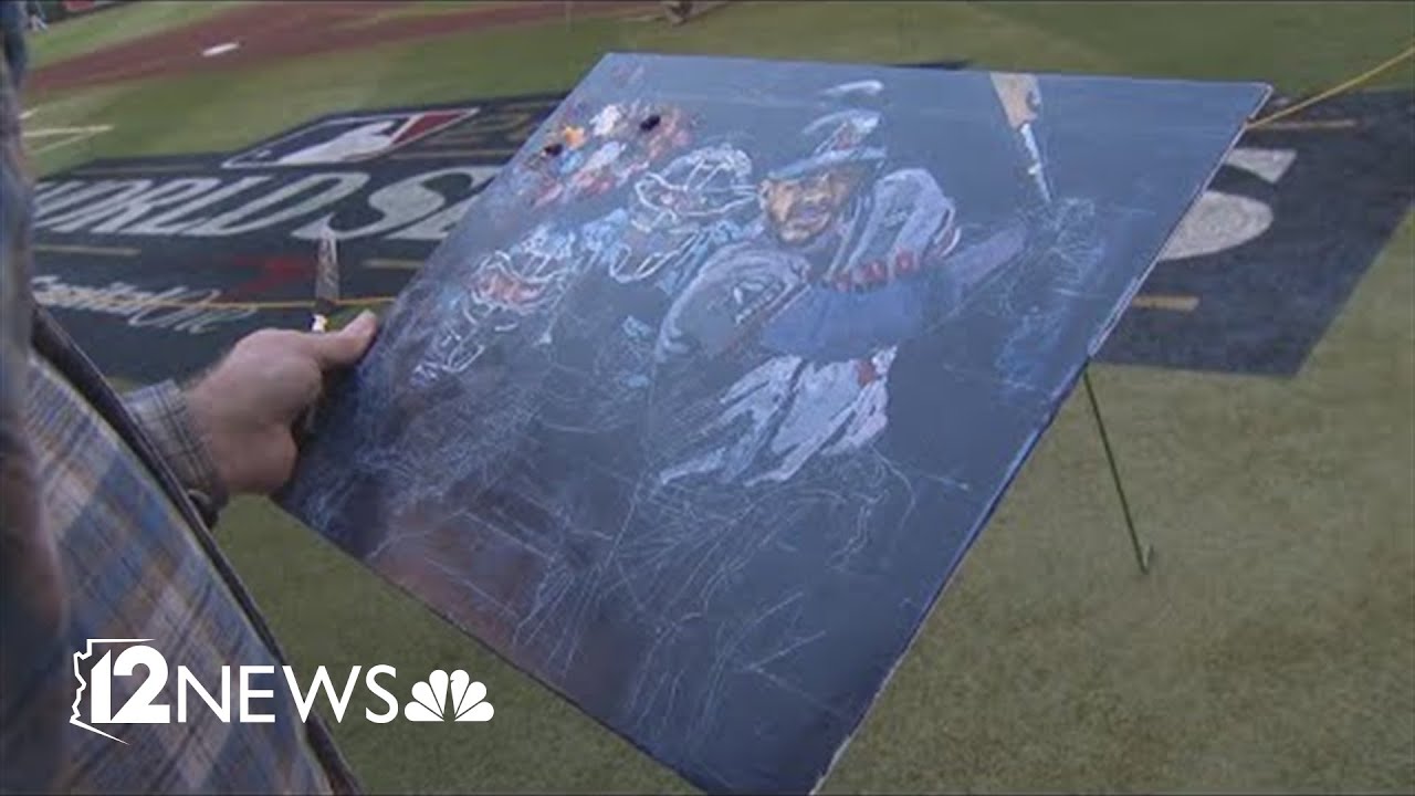 This artist paints the best moments from the World Series