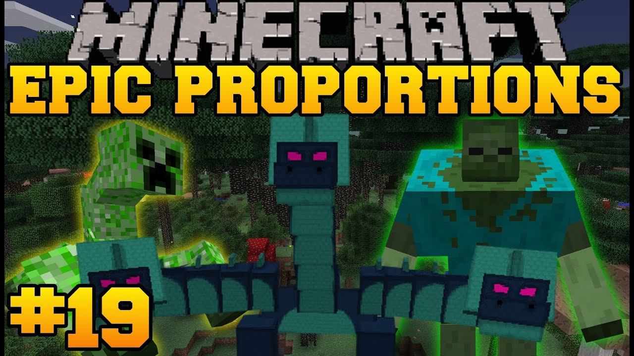 Minecraft: Epic Proportions - Mutant Enderman Battle! - Episode 19 (S2 Modded Survival)