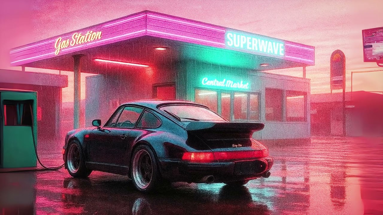 Gas Station 80s - Synthwave | Retrowave | Cyberpunk [SUPERWAVE] #2