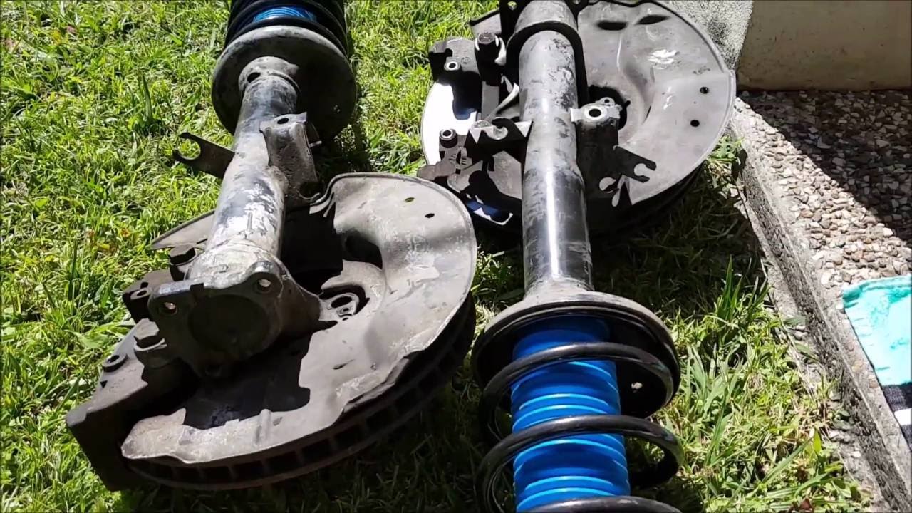 HOW TO BMW E34: Front Suspension Replacement/lowering