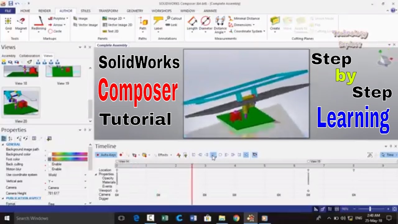 Как создавать анимации в SolidWorks Composer: пошаговое руководство.