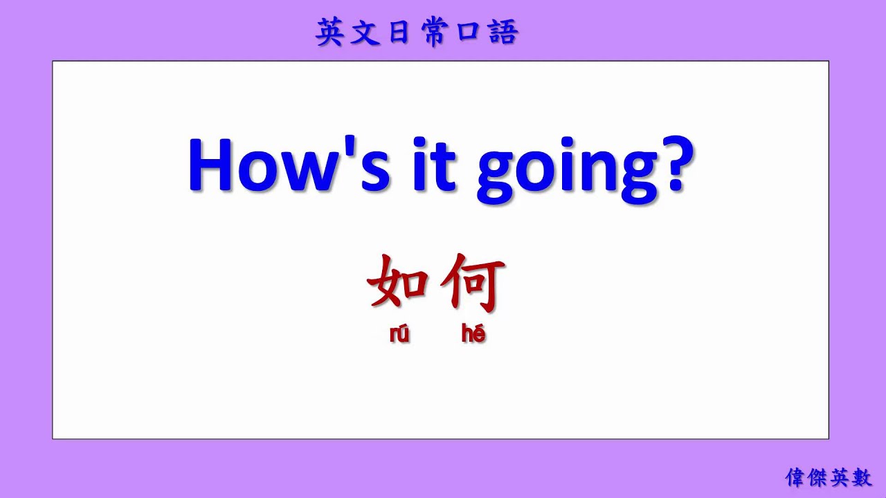 英文日常口語 03 (English Daily Conversation with Chinese 03.)